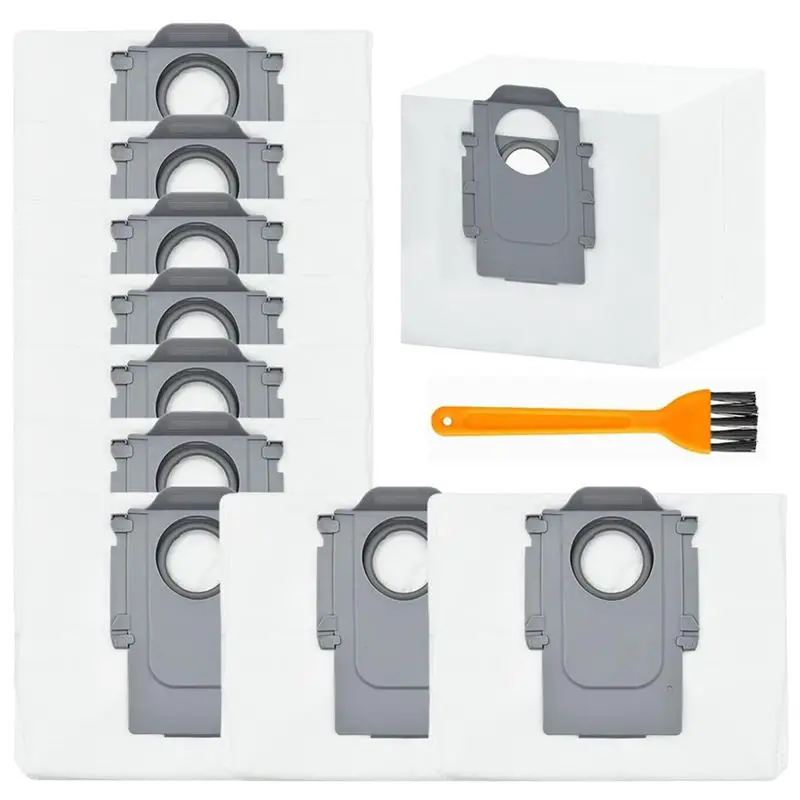 MLGB-10Pcs Dust Bag For Roborock S8+,S8 Pro Ultra,S7 Maxv Ultra,Q5 + Pro/Pro+,Q7+ Q7 Max/Max+/Q8 Max + Robot Vacuum Cleaner