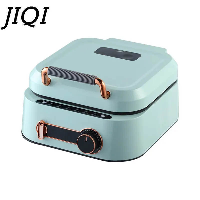 JIQI Household Baking Pan Electric Skillet Double-Sided Heating Pizza Pie Cooking Machine Crepe Pancake Maker BBQ Griddle 220V