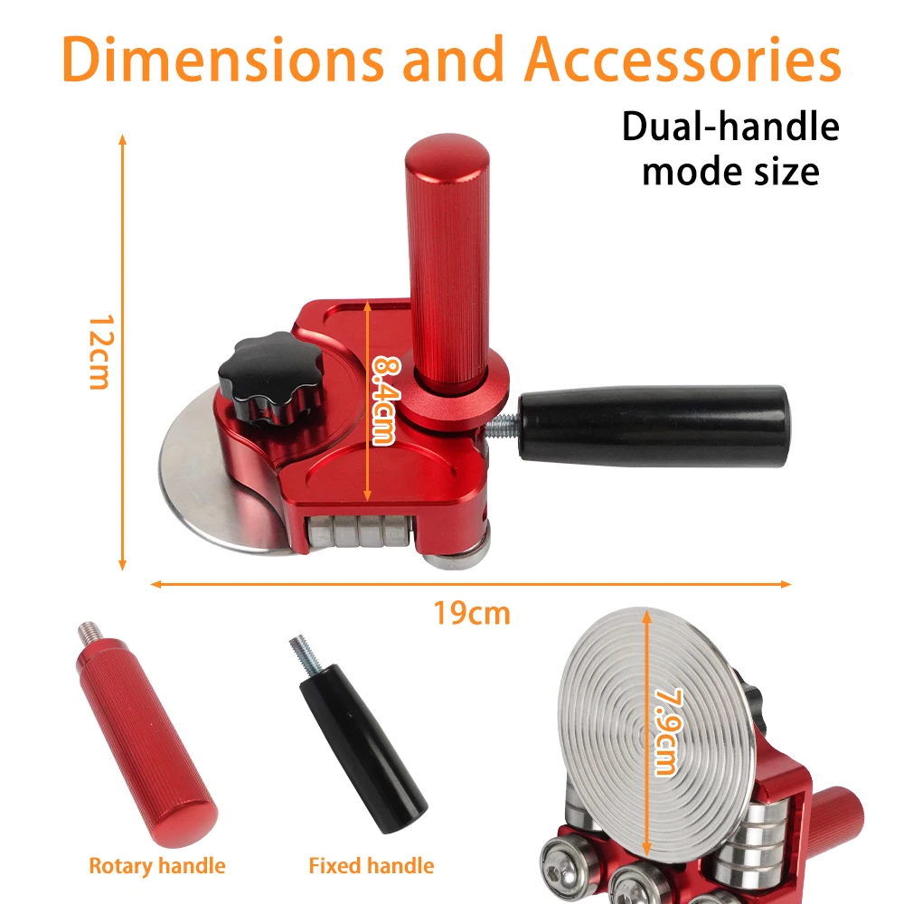 Manual Operation Sheet Metal Bender One Station Disc 90°-180° Bending Angle Sheet Metal Roller For Various Metalworking Projects