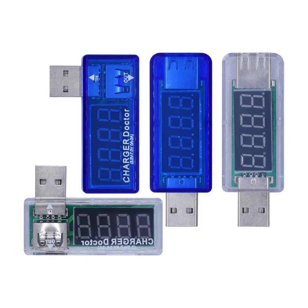 LIZAO Digital USB Mobile Power Charger Doctor Voltmeter Ammeter Mini Charging Current Voltage Tester Meter for Electronics