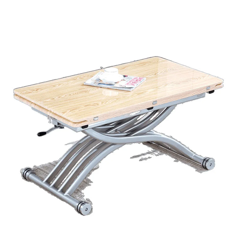 

Simple and multi-functional lifting coffee table dining table dual-purpose small apartment retractable living room home folding