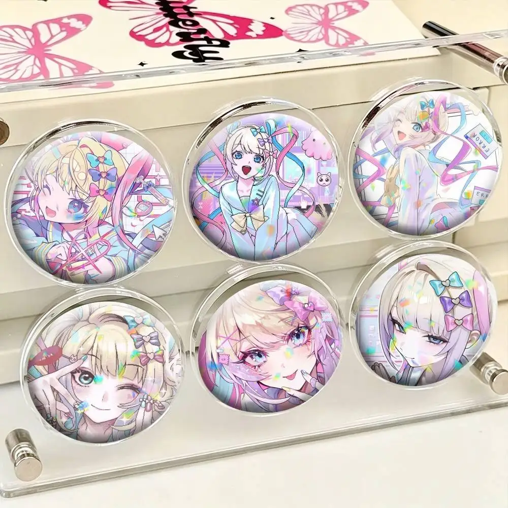 AZNM Needy Girl Overdose Ame-chan  25 32 44 58 75mm Badges Personalized Round Brooches Pins Accessory Gift
