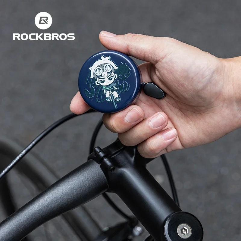 ROCKBROS Mini Bicycle Bell Cartoon Cycling Horn Mountain Road Anti-theft Alarm Horn Handlebar Bell Horn Bicycle Accessories