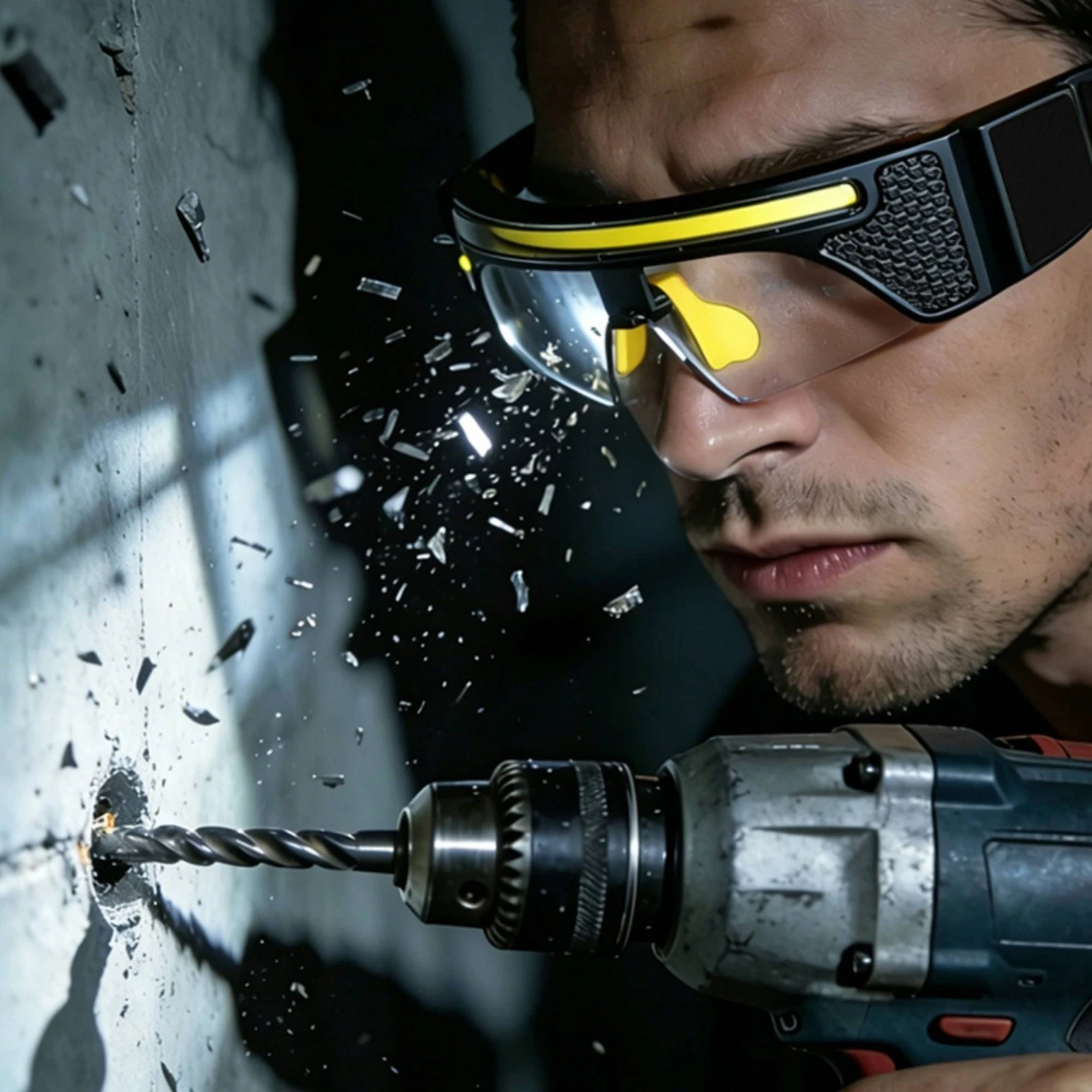 Glasses Headlamp Windproof Cycling Glasses Lamp Eyeglass Clip Light Rechargeable Battery Headlight Portable for Workers, Outdoor