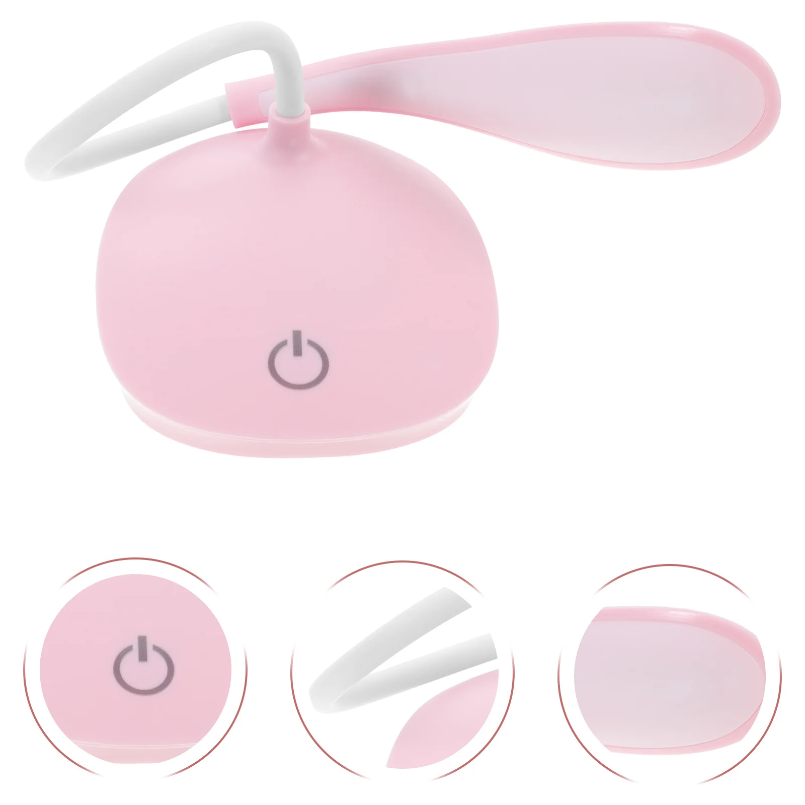 

1Pcs USB Charging Night Light Pink Book Reading Lamp Eye Protection 3-Level Brightness Home Office Study Book Light