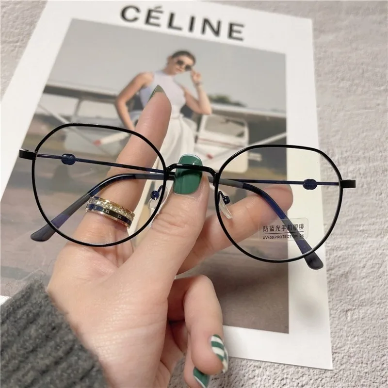 

5pcs Anti Radiation Glasses for Women and Men Eyeglasses Replaceable Lens / Blue Light Eyewear / Metal Optical Frame