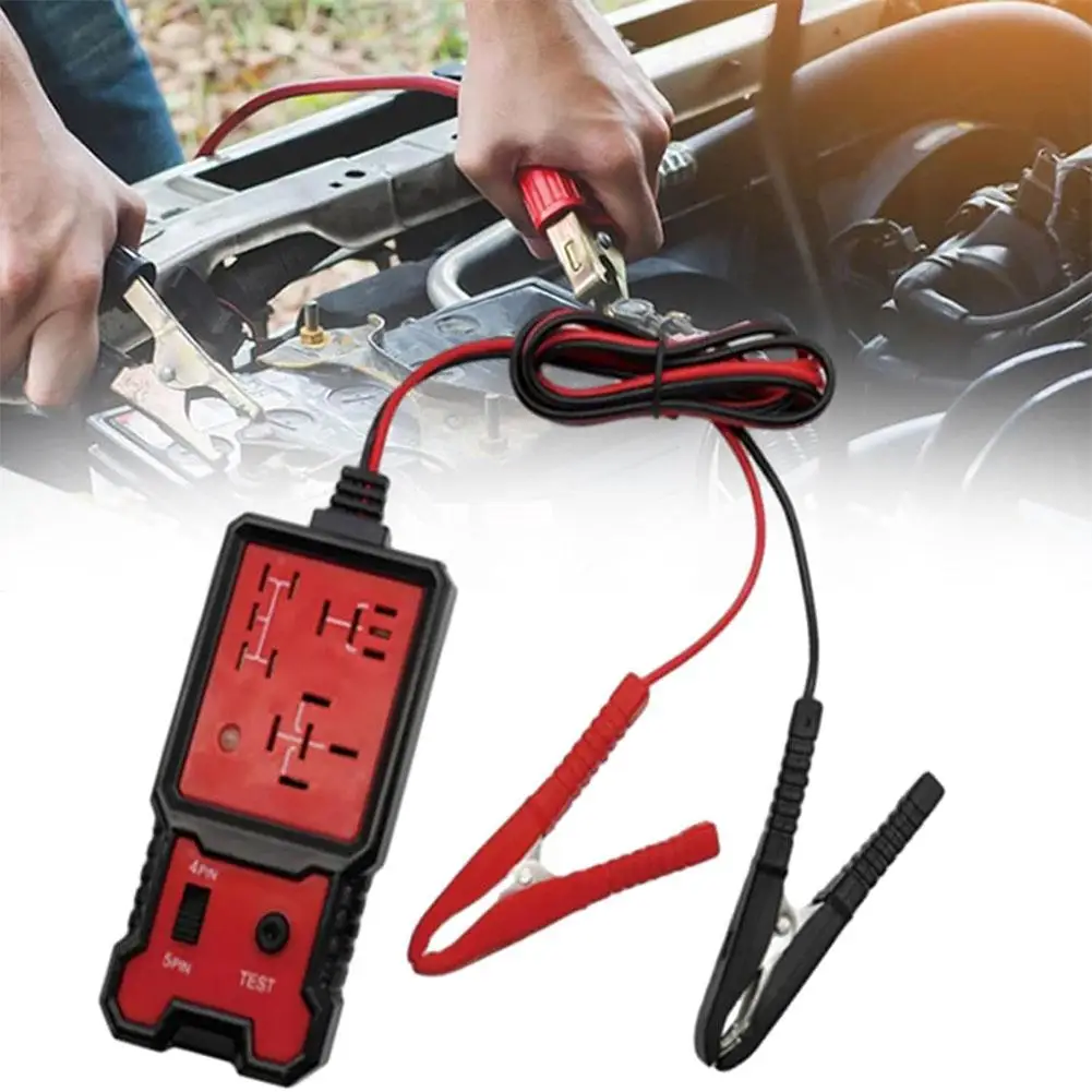 

12V Universal Automotive Car Relay Tester LED Indicator Electronic Voltage Checker Relay Light Tester Tester Battery Car B9M1