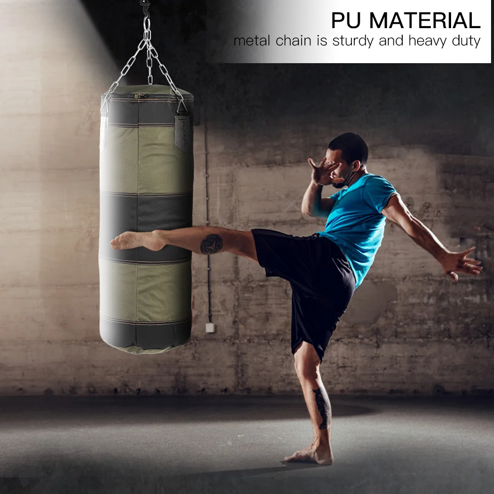 60cm/80cm/100cm/120cm Hanging Boxing Sandbag Punching Empty Sand Bag for Indoor Exercising