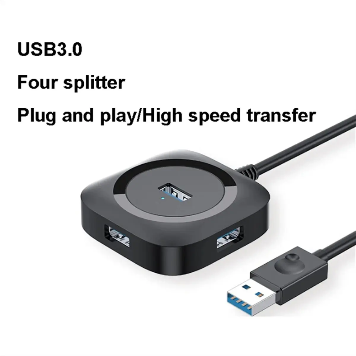 ♬◤Popular Style  ◥4-in-1 Usb Splitter HUB3.0 Hub One Drag Four Expansion U Disk Multi-Interface Extension Dock Splitter
