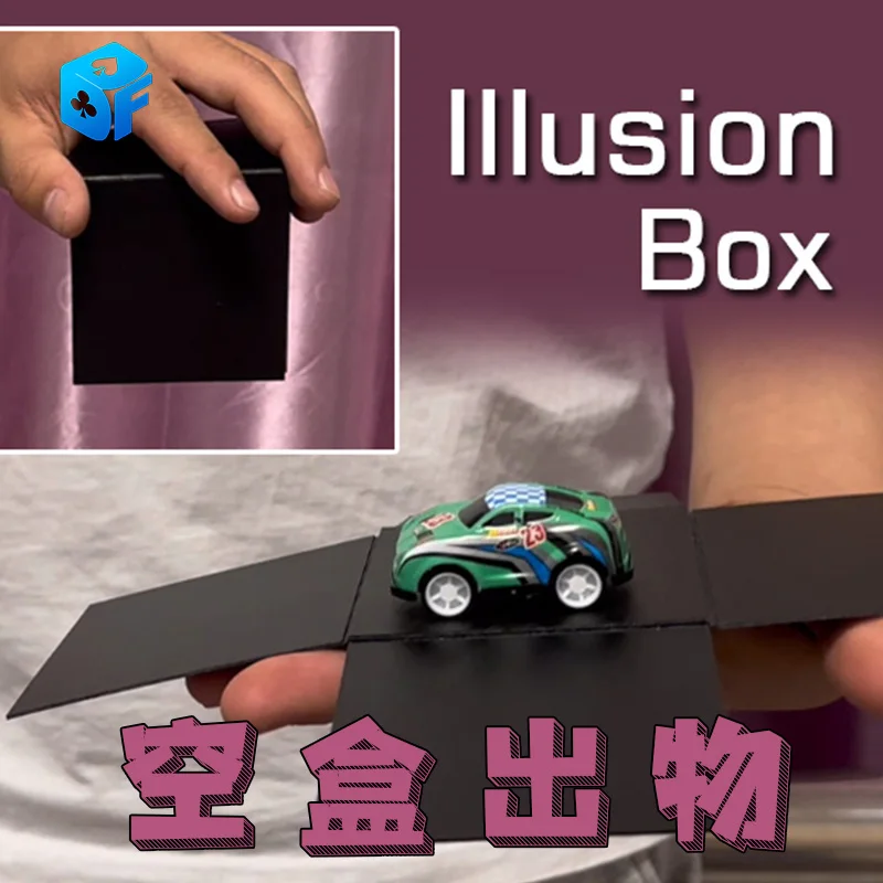 Illusion Box Magic Tricks Toy Car Appearing in Empty Box Object Producing Vanishing Close Up Illusions Gimmicks Magician Props