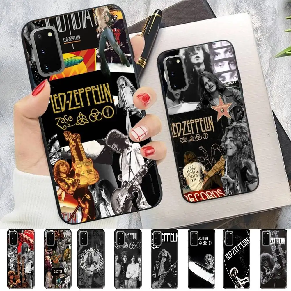 Coque de téléphone Led Z-Zeppelin pour Samsung S 24 Fe 25 Ultra Plus 20 Lite 21 30 22 23 24 22 Ultra 5G Fundas