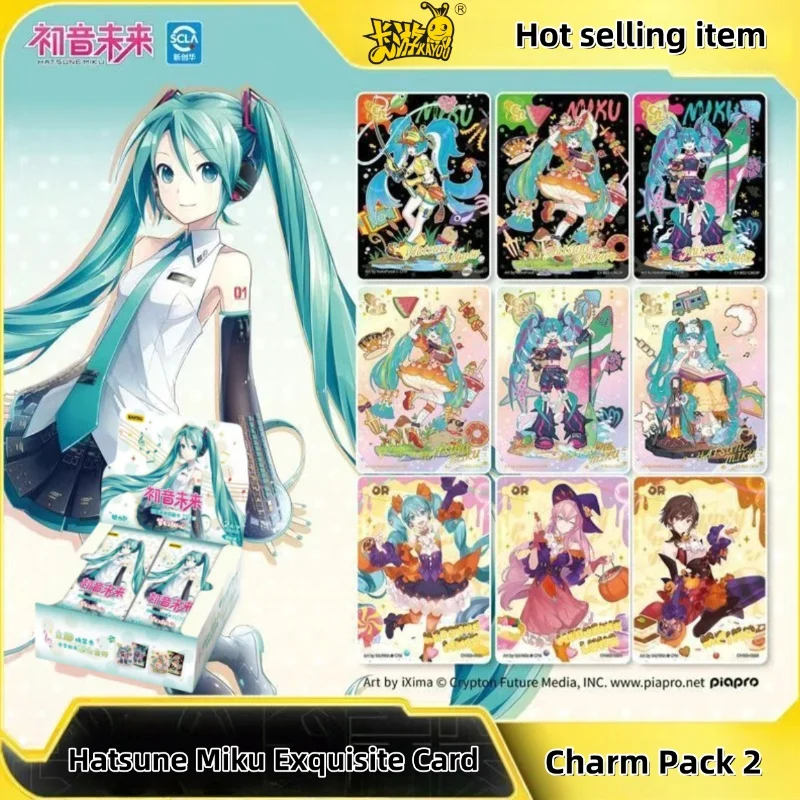 KAYOU véritable Hatsune Miku série charme Volume II carte personnages d'animation périphérique enfants anniversaire Collection cadeau jouets