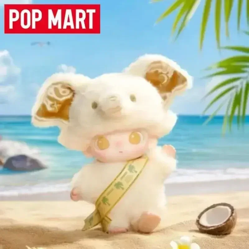 

POP MART Dimoo Elephant In Moonlight: Виниловая плюшевая подвеска, аниме-фигурка, настольное украшение, декор для дома, модель-кукла для девочек