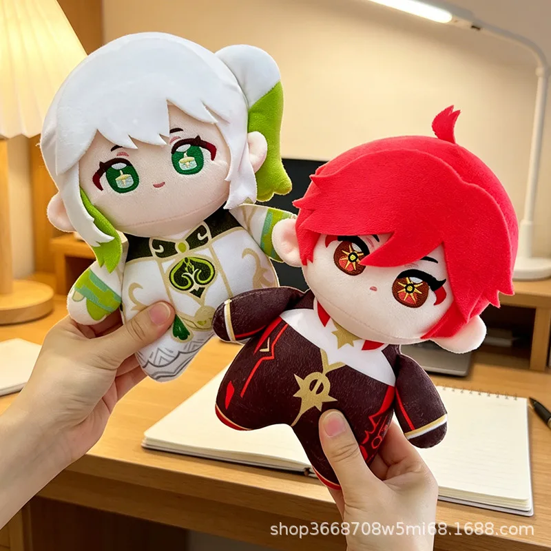 New 23cm Anime Two-dimensional Genshin Impact Series Plush Doll Doll Couple Style Cute Pendant Girl Birthday Gift Christmas Gift
