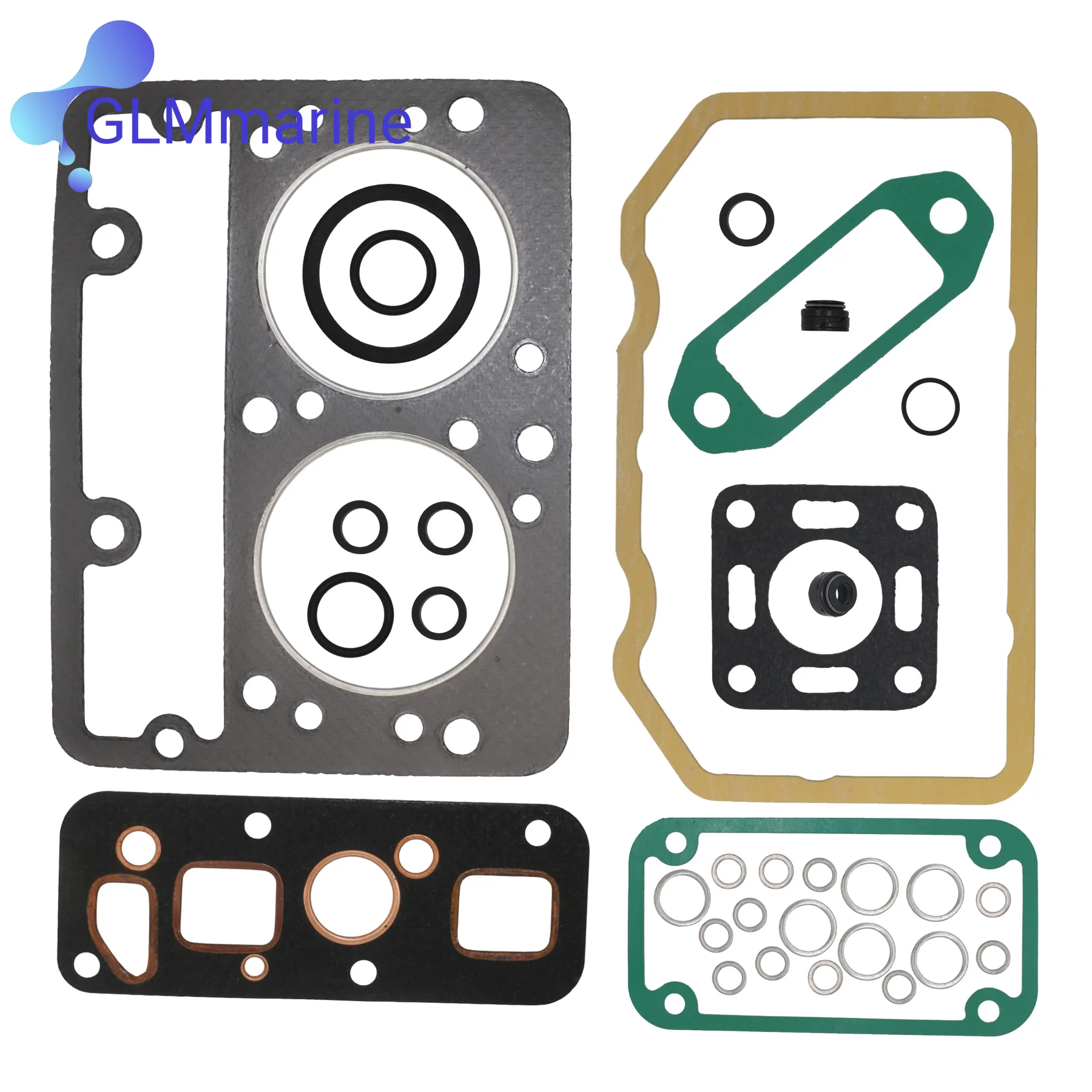 876430 Head Decarb Gasket Kit 21430 Replacement for Volvo Penta MD6A MD6B MD7A MD7B Marine Engines 876431 875613 121046