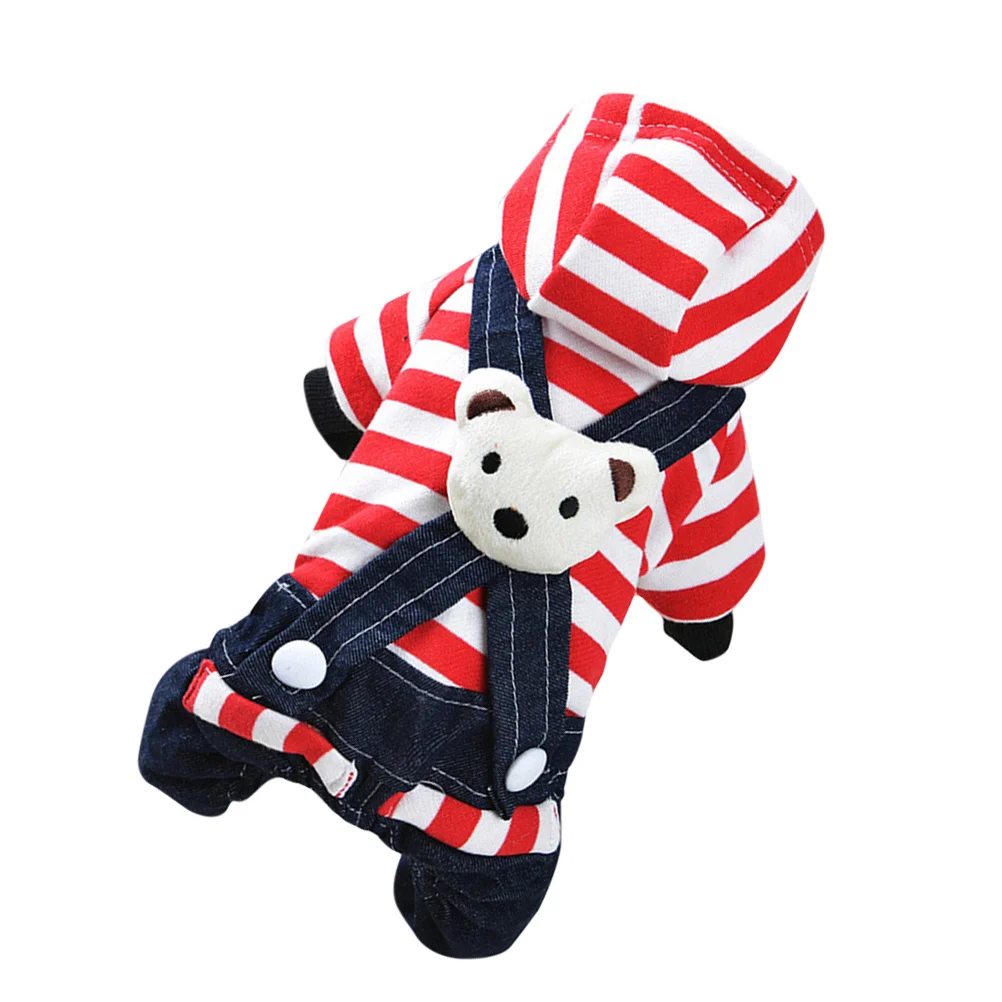 

Pet Suspenders Trousers Cotton Dog Clothes Stylish Comfortable Fit for Small Dogs Perfect for Parties Photo Shoots