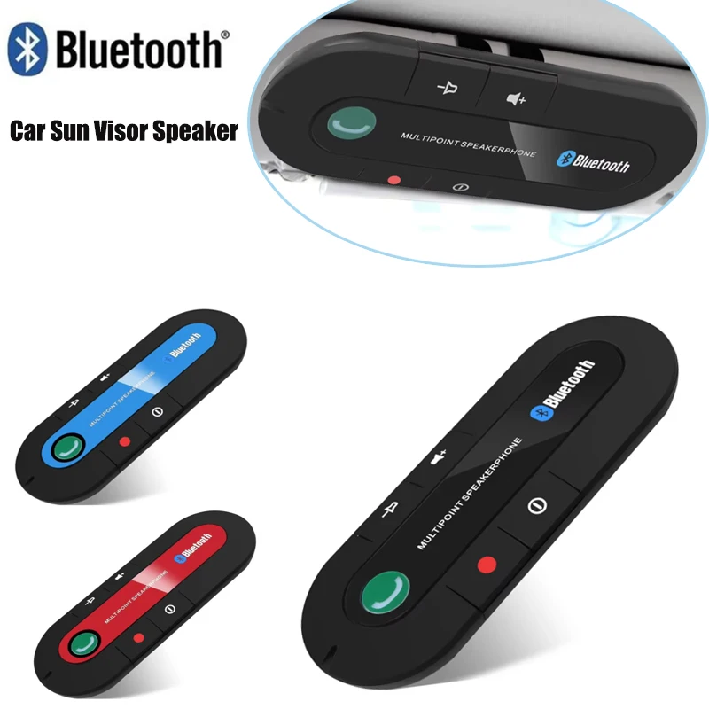 Kebidumei Wireless Handsfree Car Bluetooth Kit Car Sun Visor Clip Universal Mp3 Music Player Audio Receiver Accessories HOT Sale