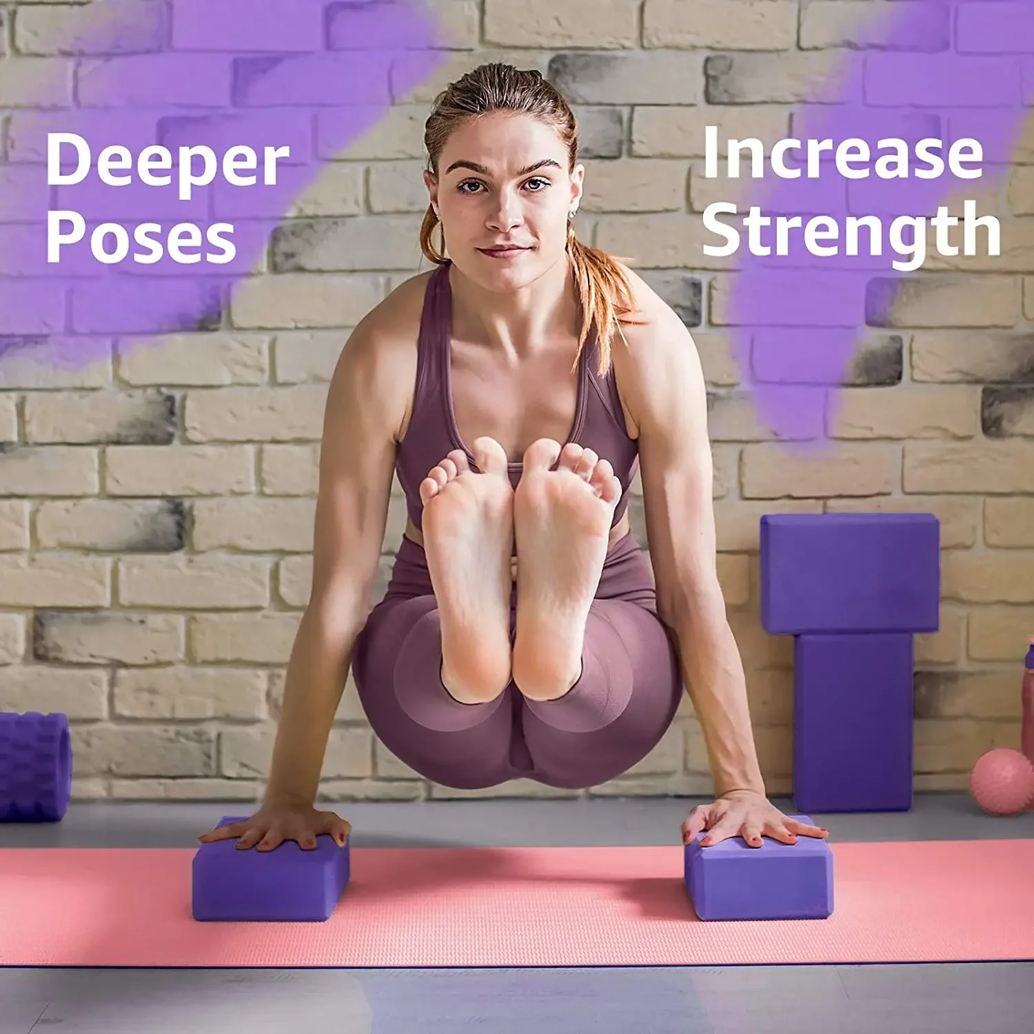 2/1PCS EVA Gym Blöcke Schaum Ziegel Training Übung Fitness Ausrüstung Dance Yoga Hilfs Werkzeug Stretching Körper Gestaltung – Detail 9