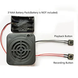 3W DIY Voice Recording Box Message Box Module Clear Sound for Stuffed Animals/Gift/ Voice Recording Box DIY Voice Message Box