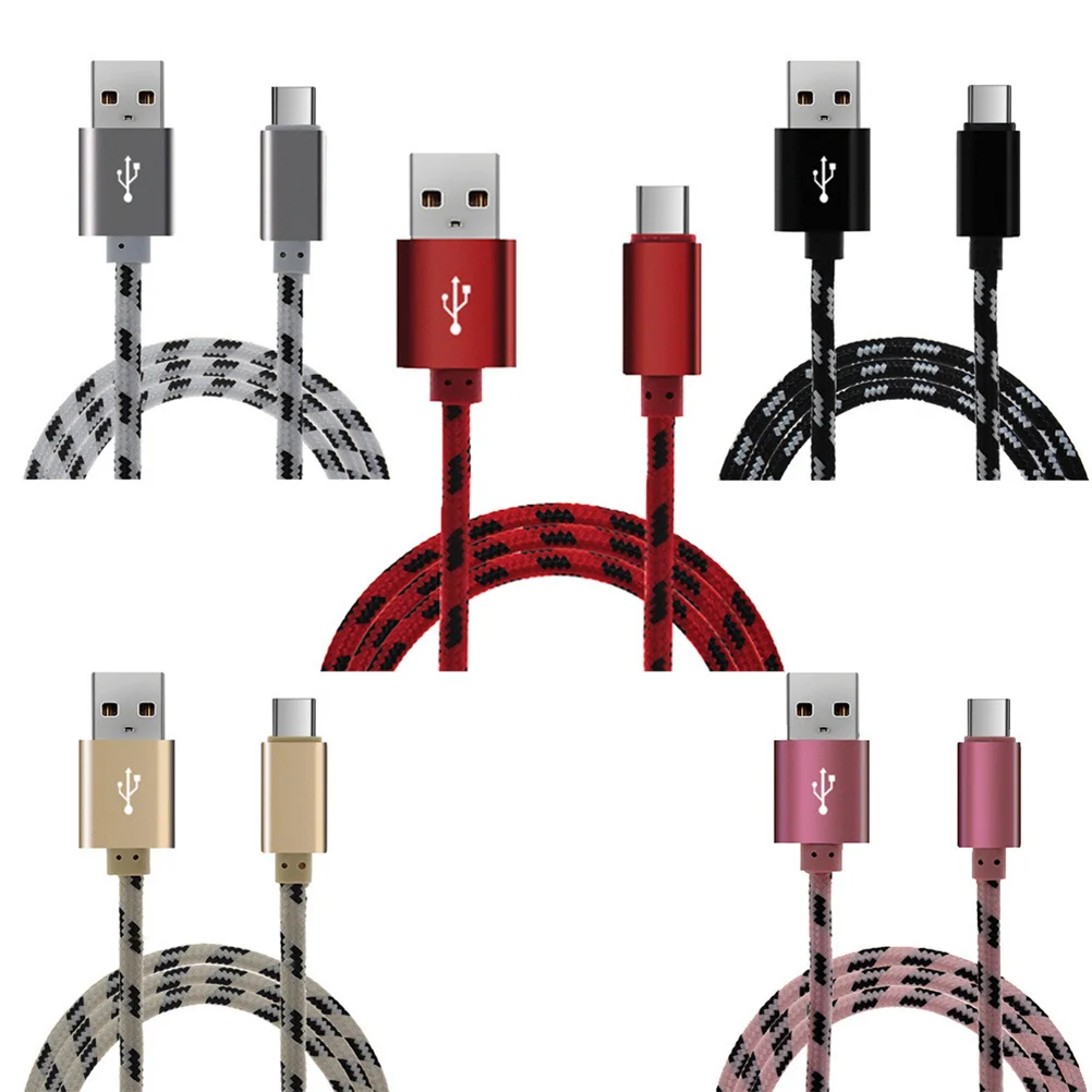 

Nylon Braided 2a Micro USB Data Sync Charging Cable 1m for Phones Tablets Galaxy S7 2 X
