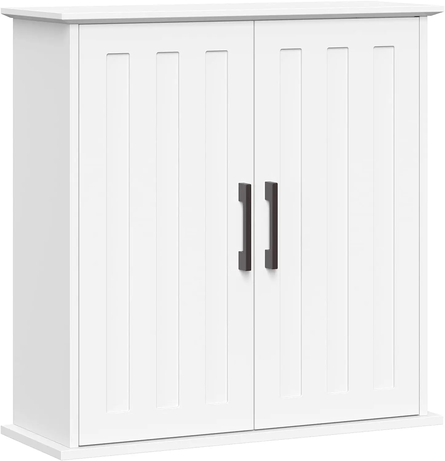 

Over Toilet Storage Cabinet with Soft-Close Doors and Adjustable Shelves, 23.6" Wall Mount for Bathroom
