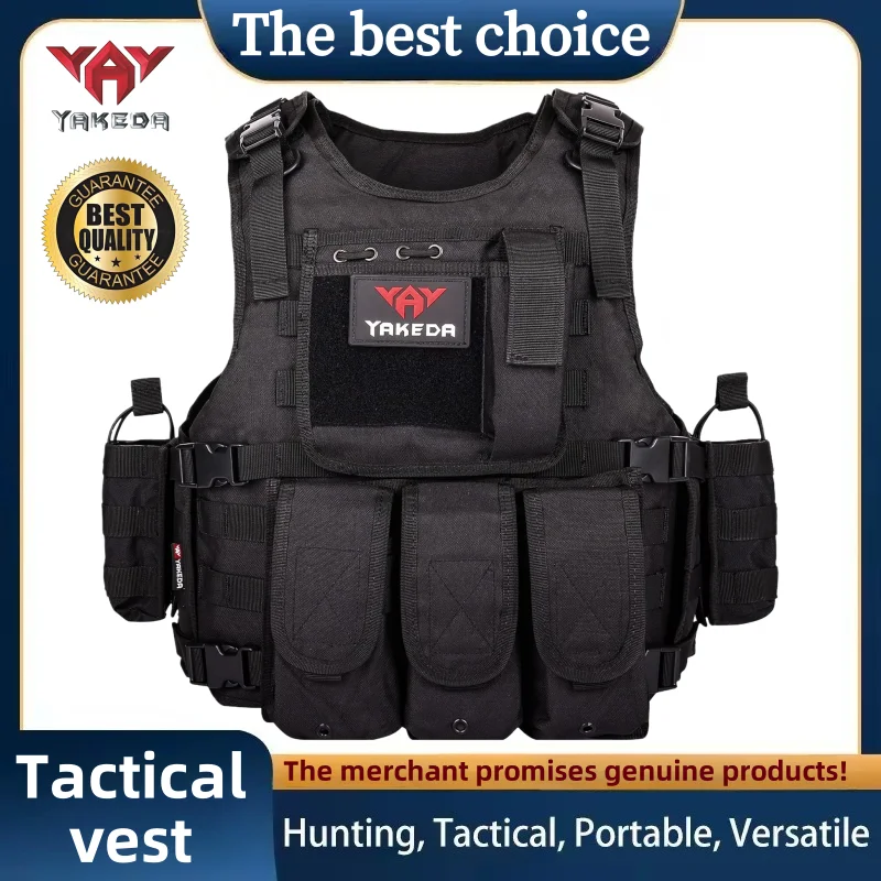 

Многофункциональный износостойкий тактический жилет YAKEDA для тренировок на открытом воздухе, защитная одежда, снаряжение для активного отдыха.