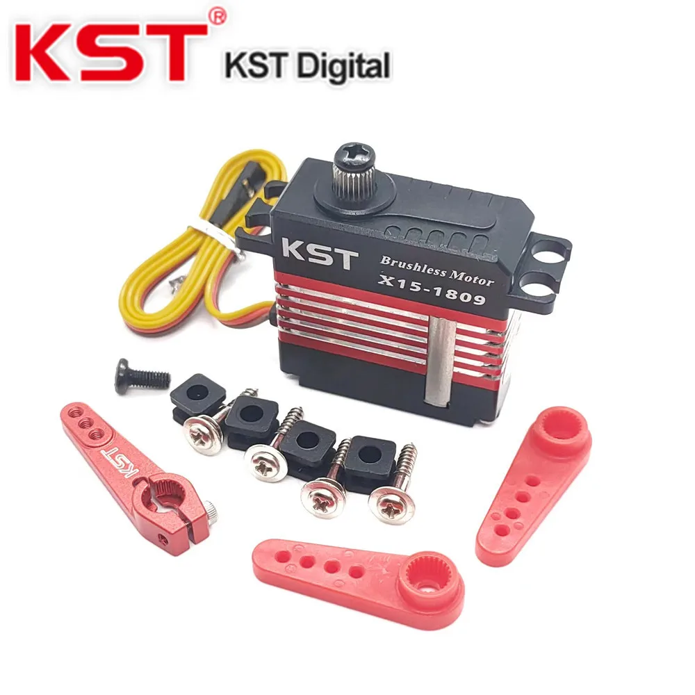 new KST X15-1809 X15-855X medium-sized all-metal high-pressure high-speed high-torque 24KG helicopter servo steering gear