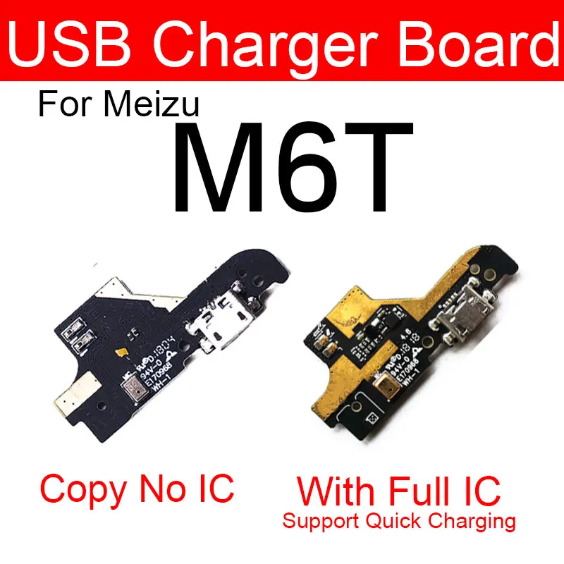 Charging USB Jack Port Board For Meizu M6T Meilan 6T Blue Charm 6T M811Q M811H Charger Dock Board With Microphone Repair Parts