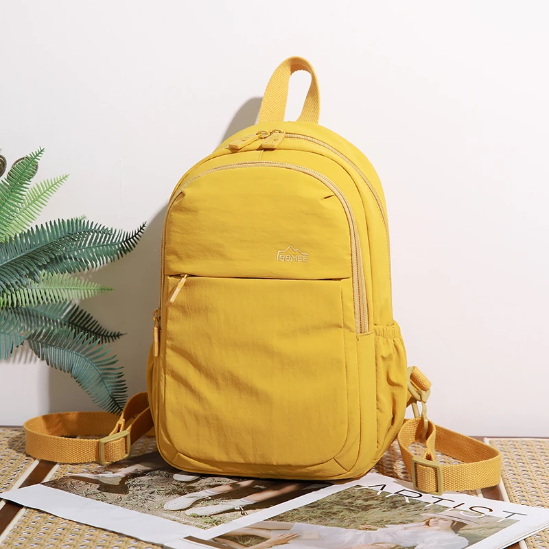 2026 New Waterproof Ladies Backpack Simple Solid Versatile Tone Multi Color Options Large Storage Outdoor Daily School Daypack