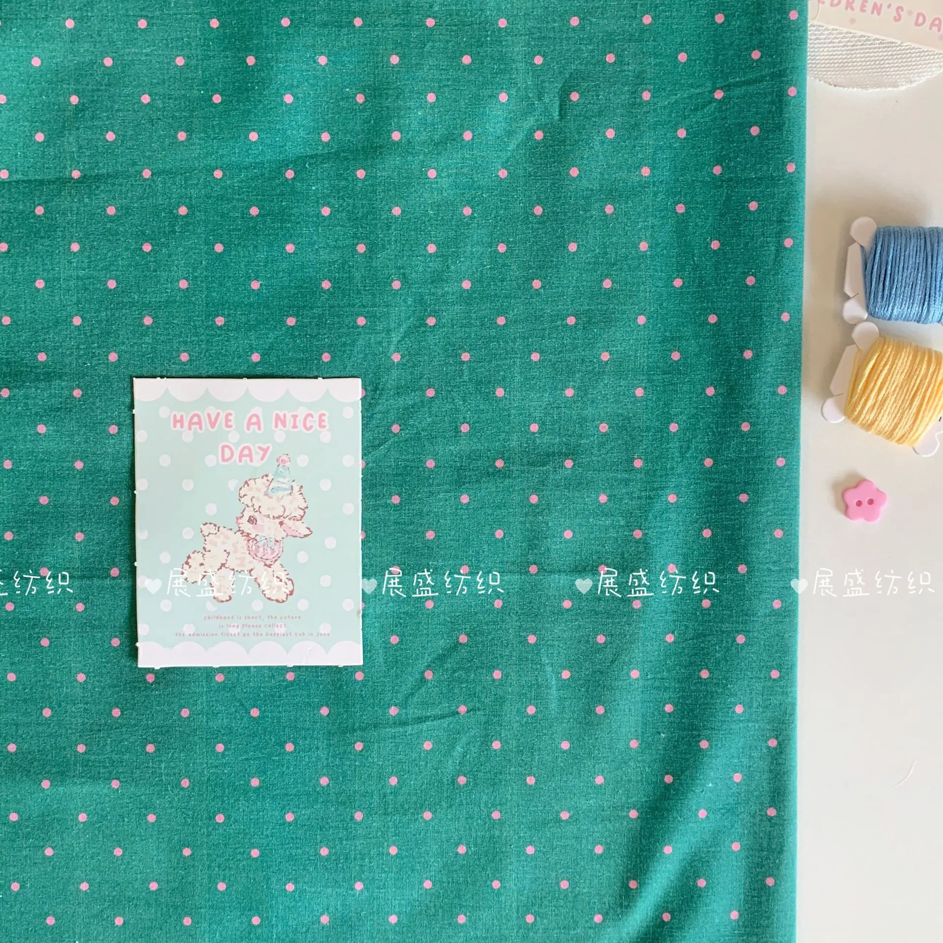 Cotton Polka Dot Fabric 1