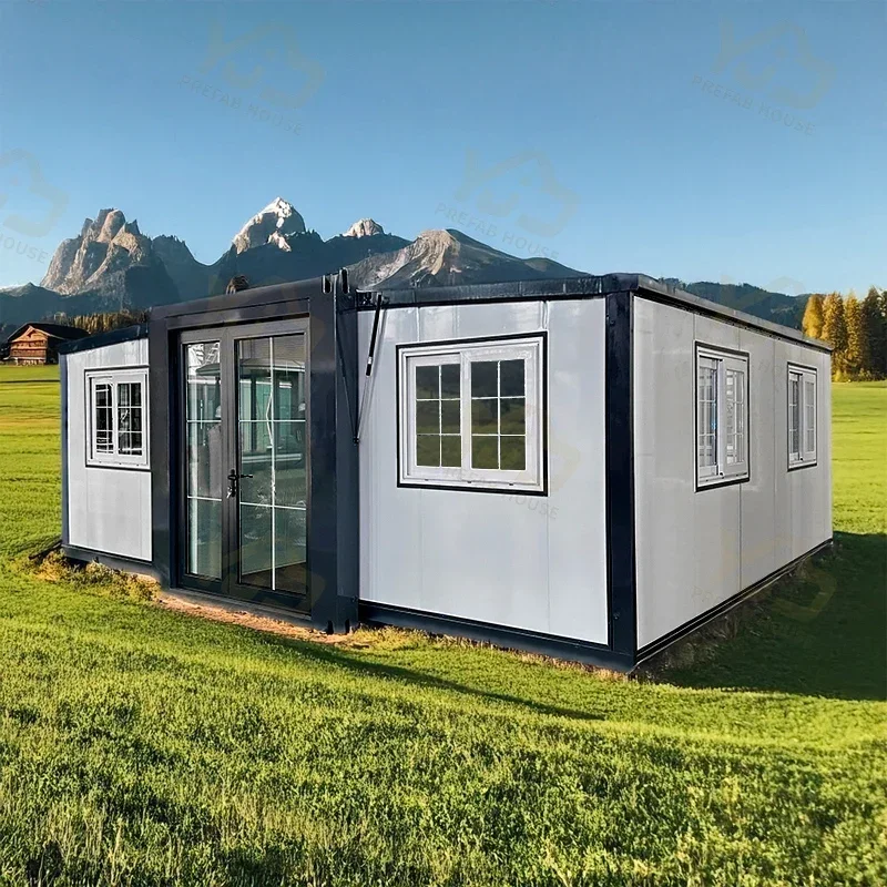 Prefabricated Granny Flat Exporter Portable Two Bedroom Folding Container House With Waterproof