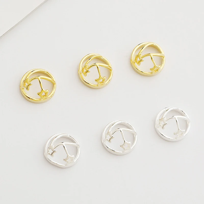 1pc/Lot 925 Sterling Silver Fashion Planet Beads Spacer Frame Fit 8mm Women Necklace Bracelets Silver Encircle Beads DIY Jewelry