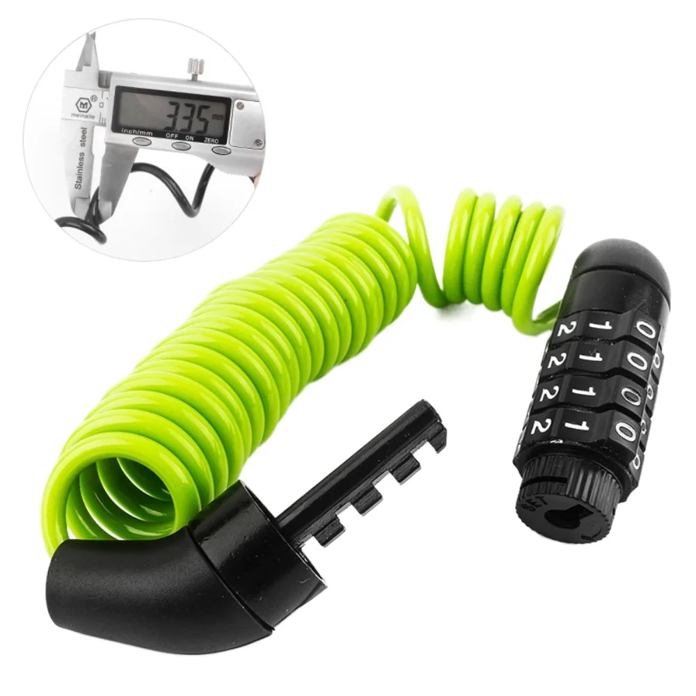 AliExpress NONE Waterproof Bicycle Lock 4-Digit Password Anti-theft Steel Cable Bike Chain Lock Bike Security Accessories