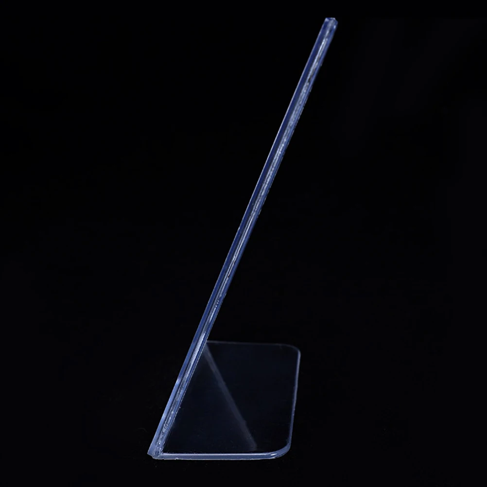 

6 Pcs L-shaped Table Slanted Display Stand Acrylic Sign Holders Show