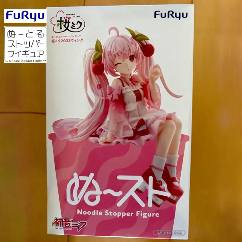 

In Stock FuRyu Noodle Stopper Hatsune Miku Sakura Miku 2025 WINK Ver. PVC 14CM Anime Action Figures Model Collection Toy