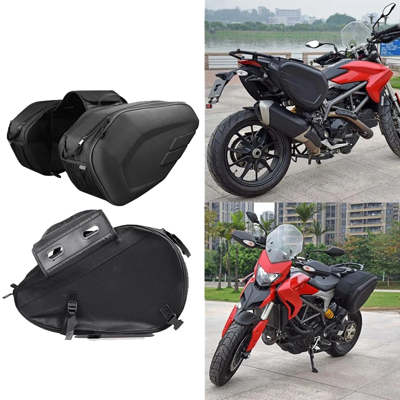 

Motorcycle Waterproof Rear Back Seat Bag Travel Bag Saddle Bag Side Helmet Bag Riding Travel