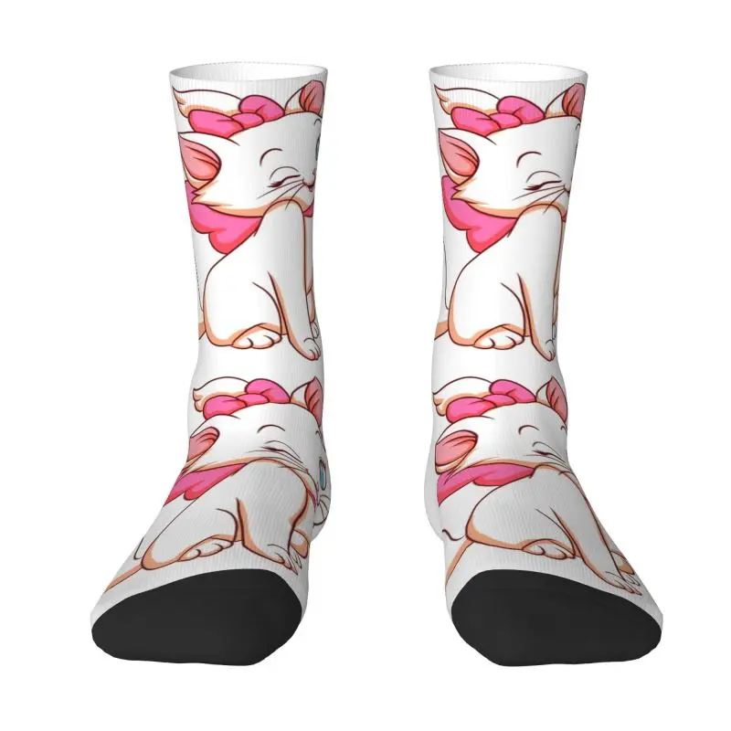 Harajuku Funny Marie Smiling Socks Women Men Warm 3D Printed Girly Animal Sports Football Socks