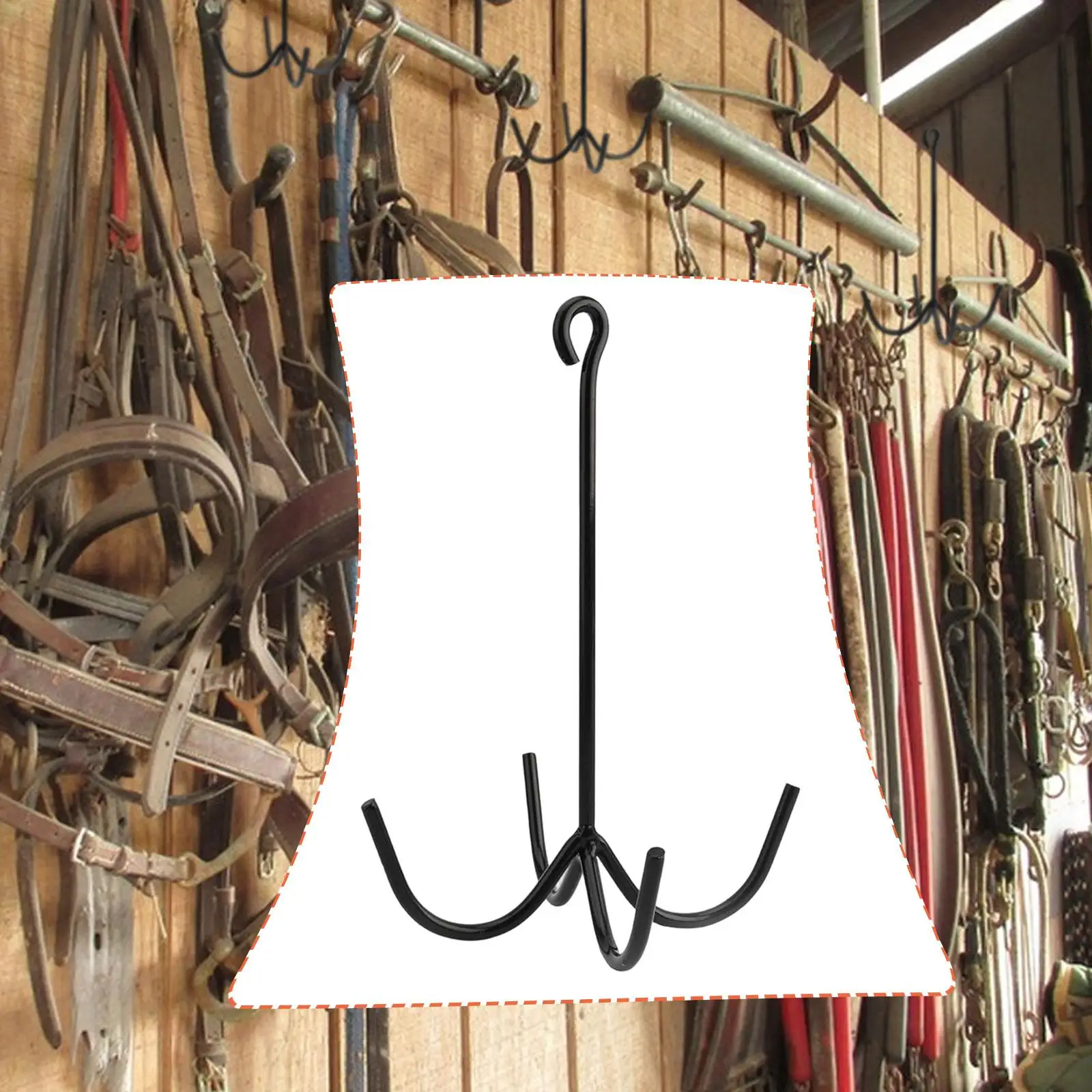 metal-horse-tack-hook-with-four-prong-design-equine-gear-storage-hanger-for-stable-trailer-barn