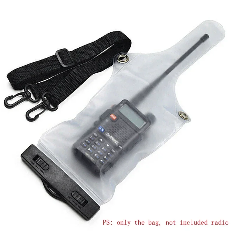 PVC Waterproof Pouch Bag Dustproof Case Protector Cover Holder For Universal Baofeng Kenwood Motorola ICOM Radio Walkie Talkie