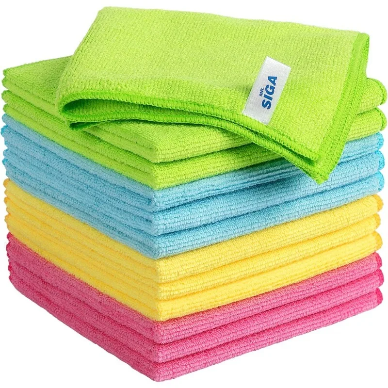

Microfiber Cleaning Cloth,Pack of 12,Size:12.6" x 12.6"