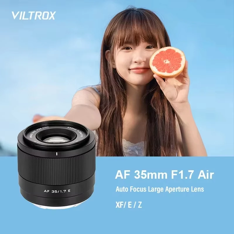 NUOVO Viltrox 35mm F1.7 Air Auto Focus APS-C Obiettivo della fotocamera Prime per Sony Fuji xm5 X-T5 X-T30 II Z7II zve10 II a7iv Nikon Z Mount