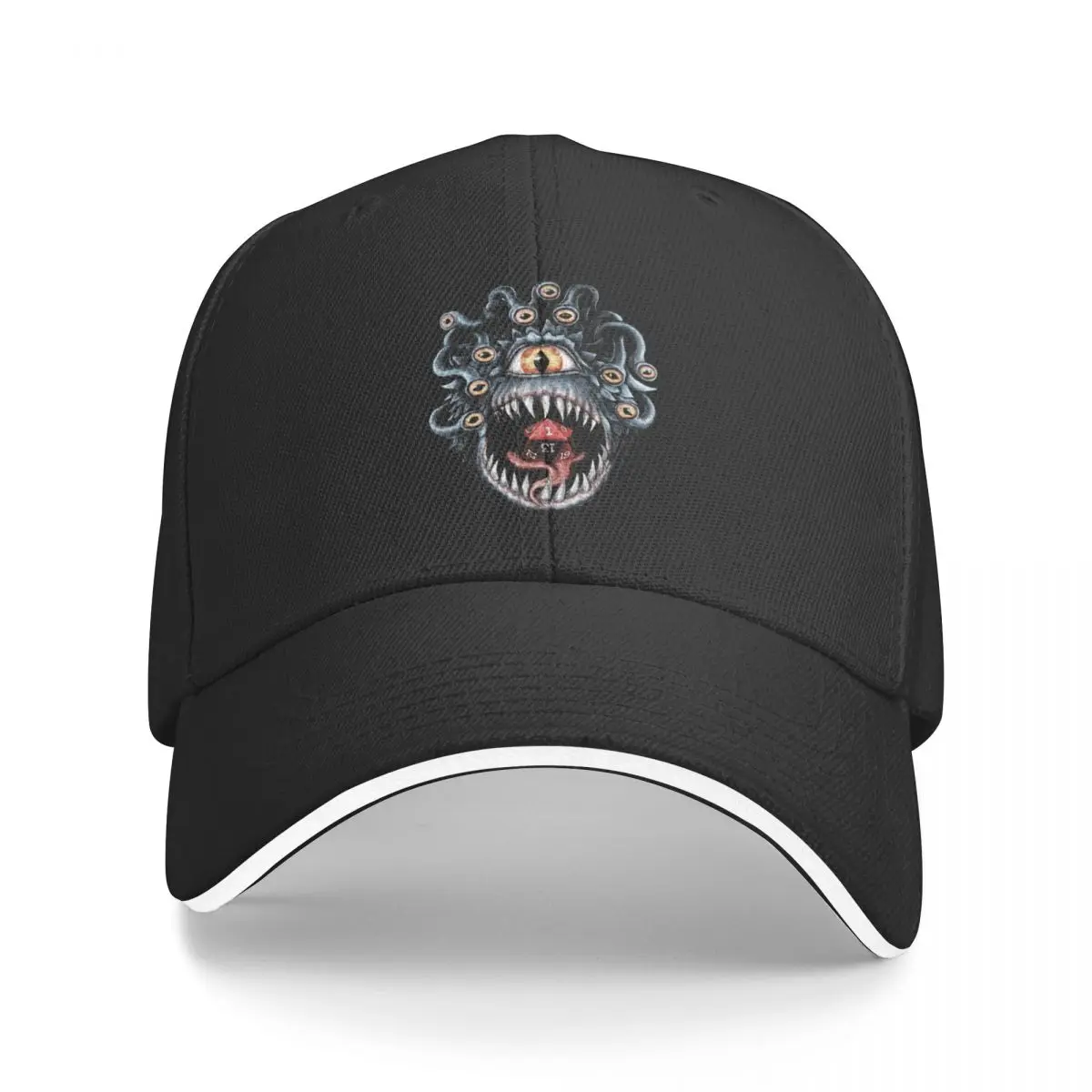 In The Beholder D20 Active DND Game Washed Men's Baseball Cap Outdoor Trucker Snapback Caps Dad Hat Golf Hats