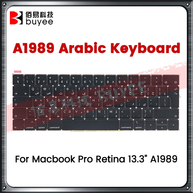 Original New A1989 Arabic Keyboard For Macbook PRO Retina 13.3