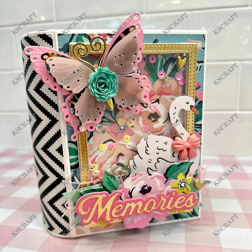KSCRAFT 3D książka z szufladą wykrojniki szablony dla DIY Scrapbooking dekoracyjne tłoczenie kartki DIY — zdjęcie 4