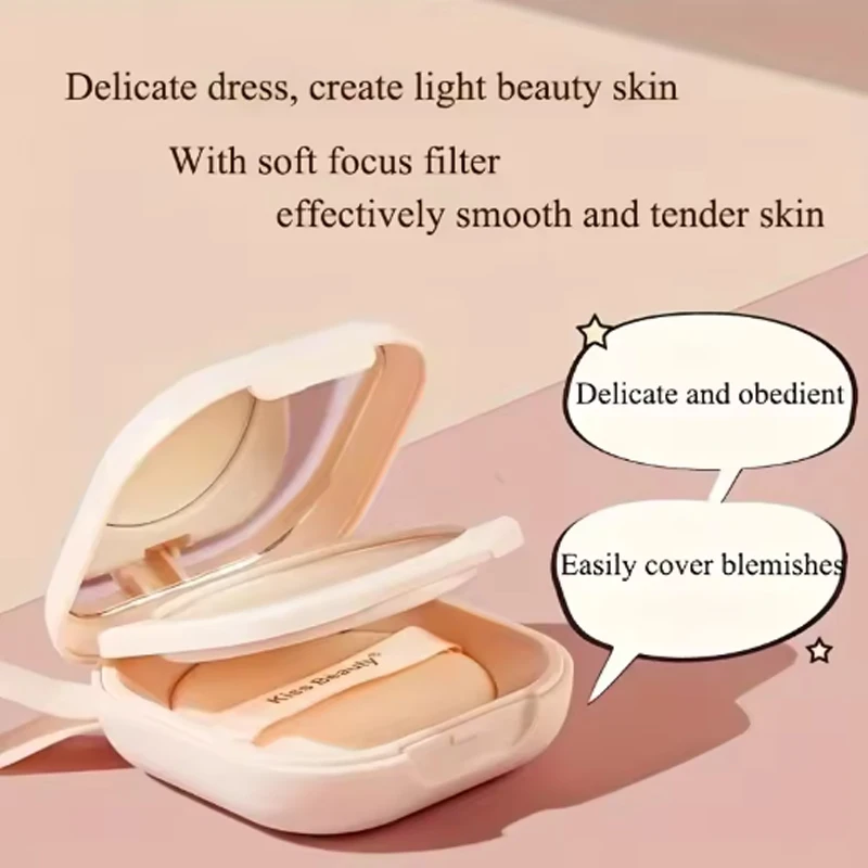 Matte Focus Soft Translucent Pressed Powder for Women Long-Lasting Natural Look Transparent Finishing Makeup Foundation