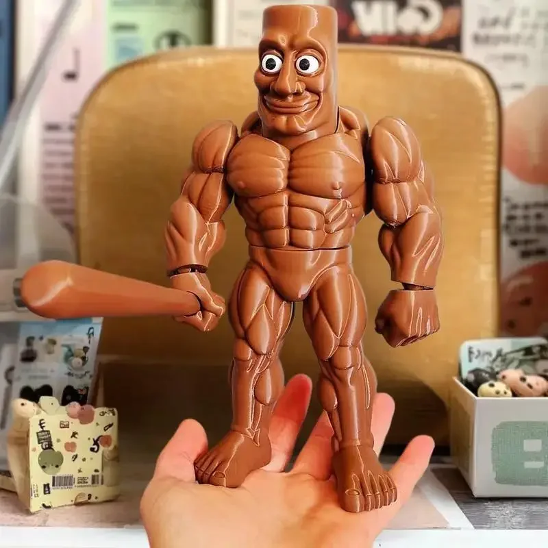 تونغ تونغ تونغ صحور مكتب ديكور الإبداعية مضحك ثلاثية الأبعاد مطبوعة تمثال تحصيل الشكل Tralala لعبة دمية