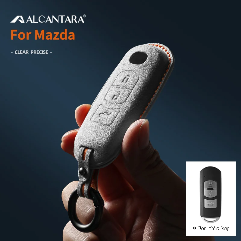 Alcantara Car Key Smart Remote Case Cover Shell For Mazda 2 3 5 6 BL BM GJ Atenza Axela Demio CX-3 CX3 CX-5 CX5 CX7 CX-9 CX8