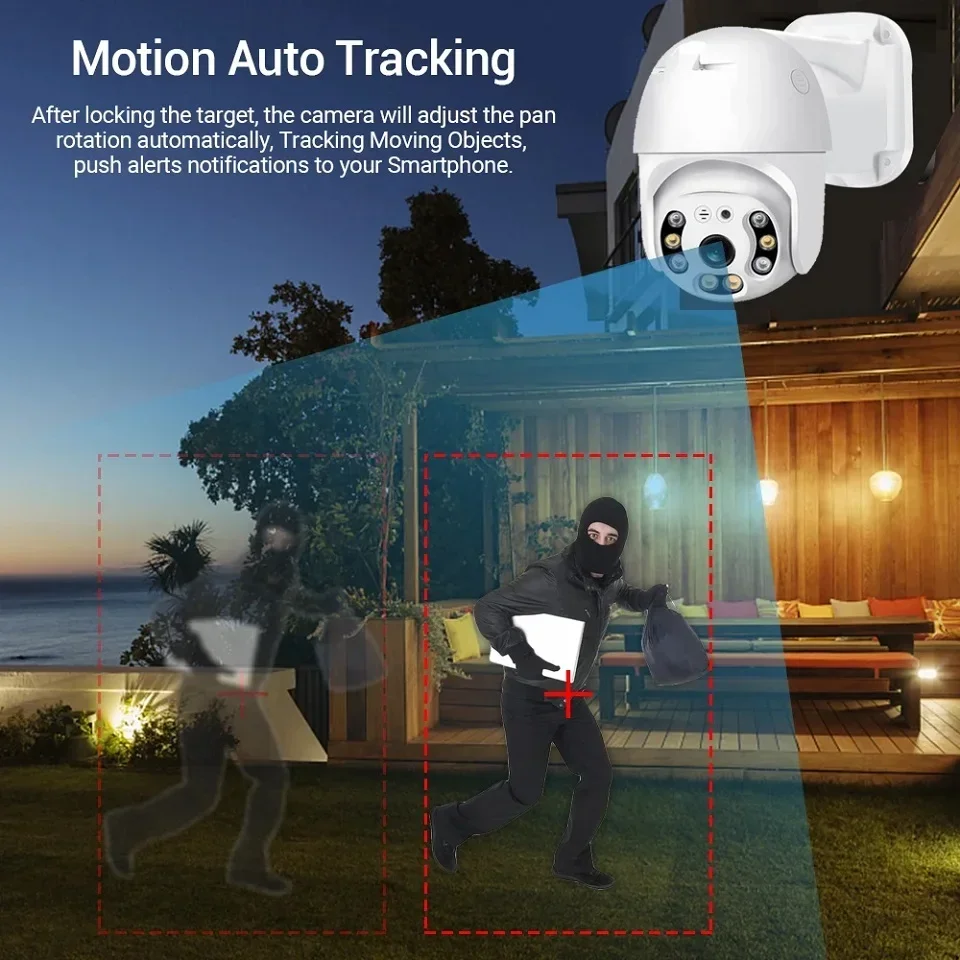 Audio Colorvu Night Vision 16ch Kit Ptz Camera 5mp Auto Tracking 16 Channel Nvr 5 Megapixel Ip Outdoor Poe Ip Security System