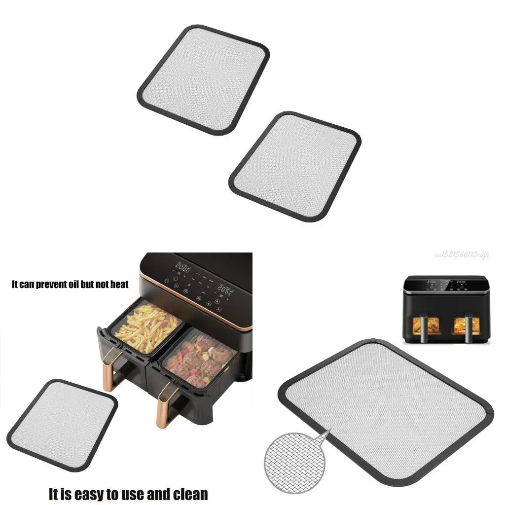 27RB 2Pcs Stainless Steel Splash Guard Fine Guard Splash Guard for 8.5L 10L Hot Air Frying Machine Accessories