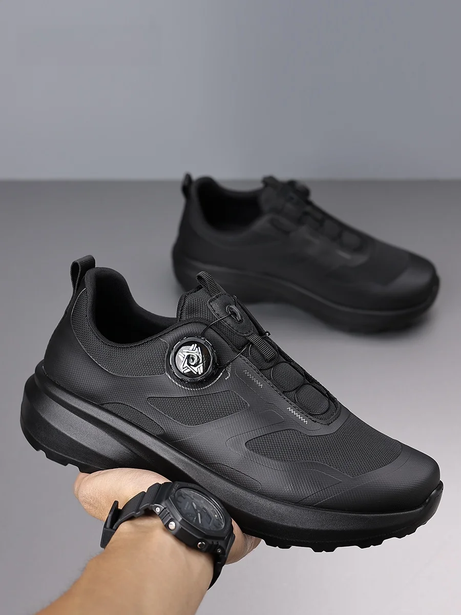 

Уличные повседневные дышащие кроссовки из сетки с толстой подошвой, нескользящие, для ходьбы, для людей среднего и пожилого возраста